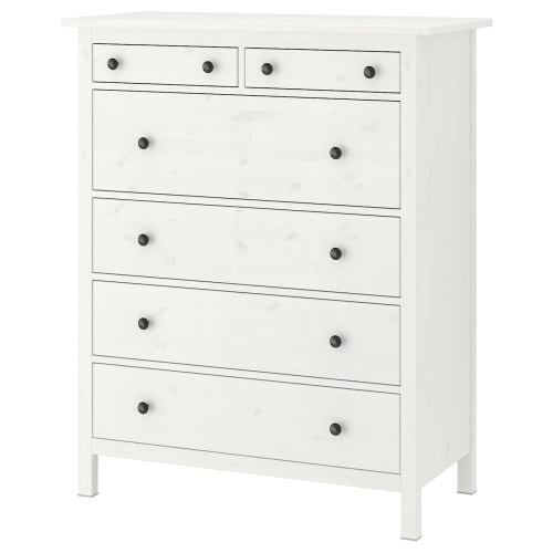 IKEA HEMNES Chest of 6 Drawers White Furniture Urban Sales